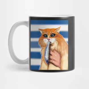 Hungry cute cat Mug